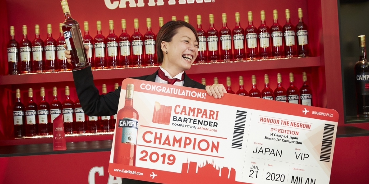 「カンパリ バーテンダー コンペティション ジャパン」
日本代表の座を勝ち取ったのは、眞野貴代さん！

