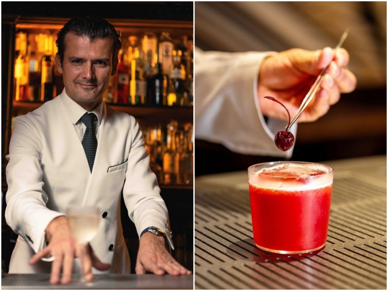 「東京 インターナショナル バーショー 2024」でエリックさんのカクテルを飲み損ねた方、今回がチャンスです！右の写真はインスタグラム@kwantmayfairから。