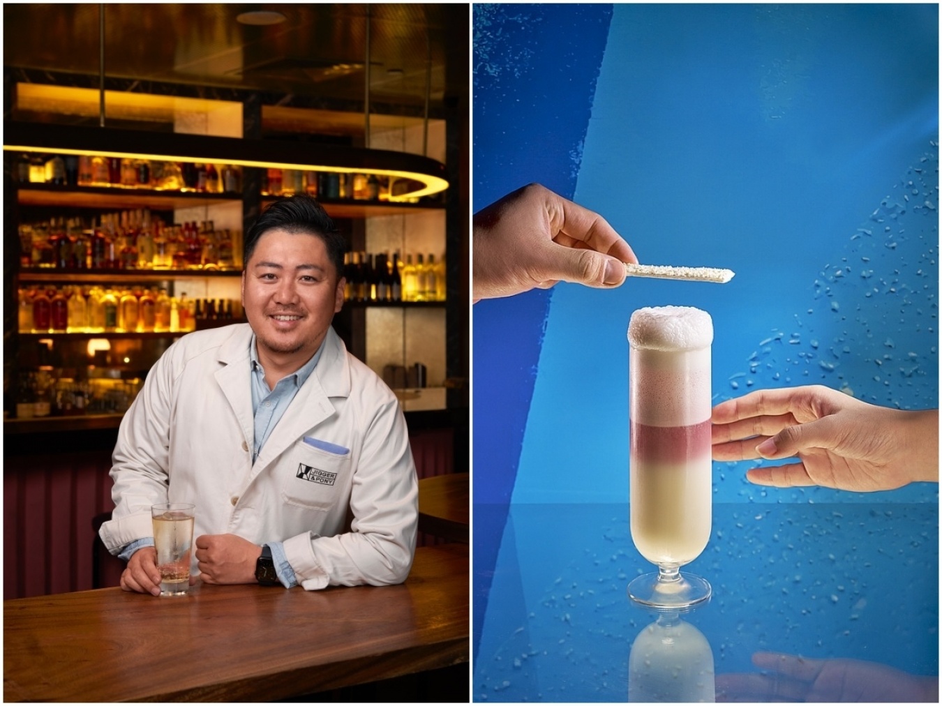 '13年にバーマネージャーとして「Jigger & Pony」に加わり、同店の顔として活躍するAkiさん。