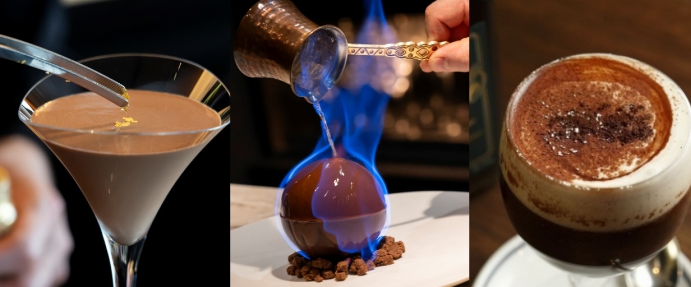 <左>Martini al Cioccolato <中> Sphère <右>Bicerin NISHIYA