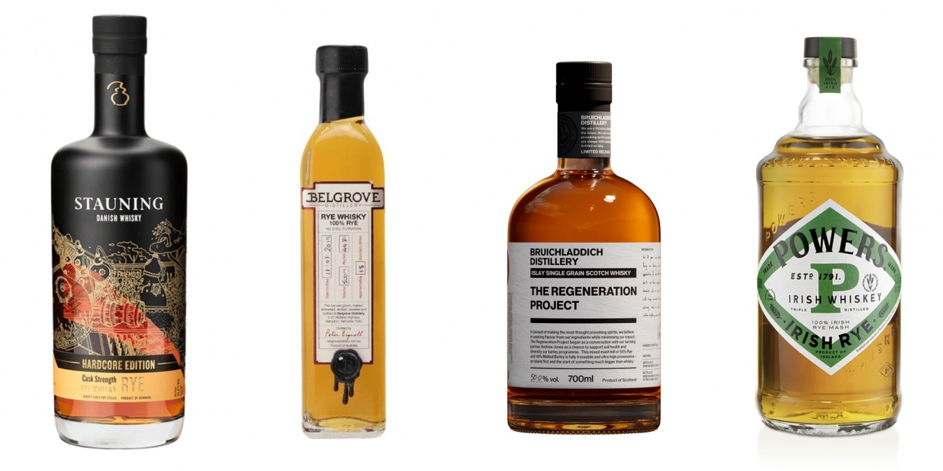 (左から)デンマーク:スタウニング、タスマニア:ベルグローブ、英国:ブルックラディ、アイルランド:パワーズ