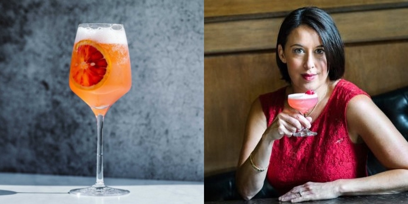 <左>カクテル 1. Colletti Royale / 画像出典:https://www.instagram.com/liquor <右>Julie Reiner(ジェリー・ライナー)さん / 画像出典:https://www.instagram.com/mixtressnyc/