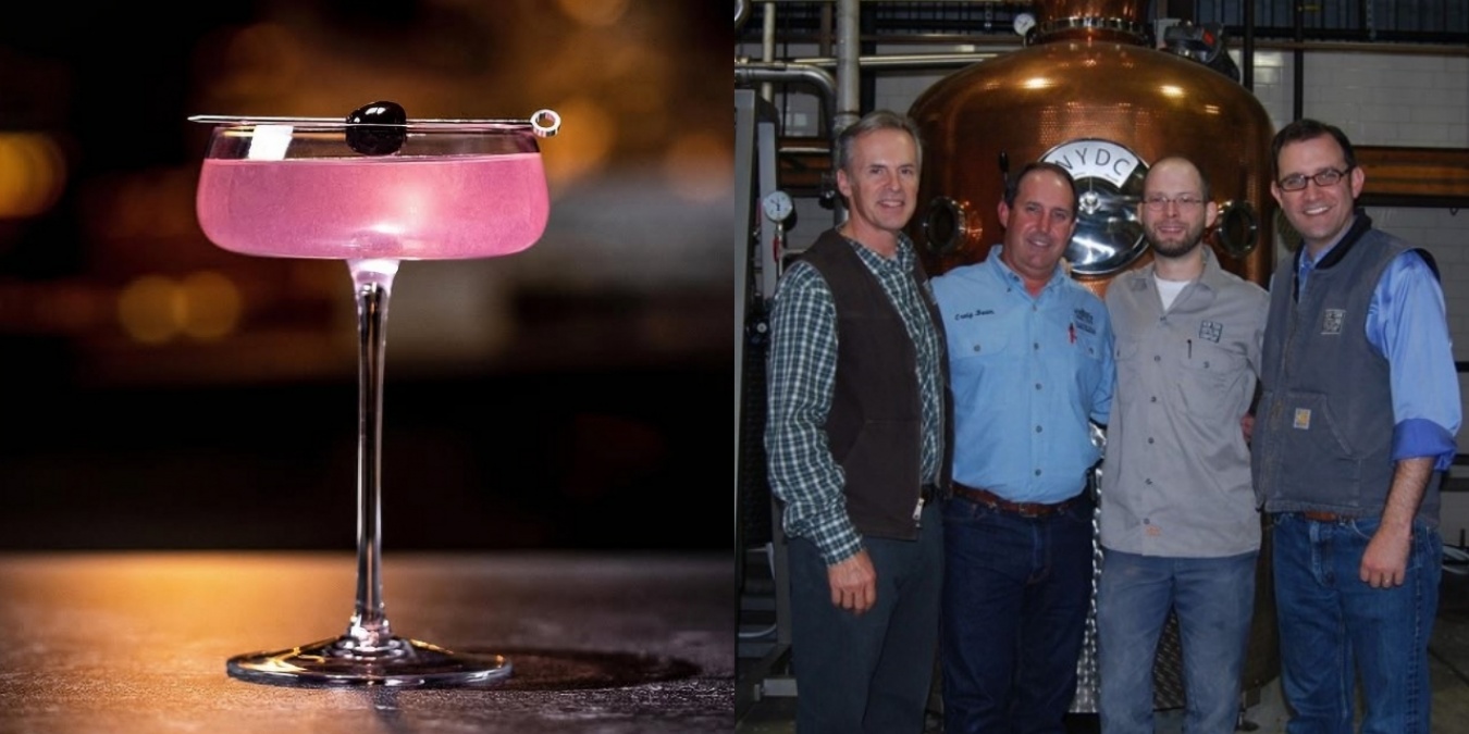 <左>カクテル5. Rose / 画像出典:https://www.instagram.com/liquor <右>右端がAllen Katz(アレン・カッツ)さん / 画像出典:https://www.facebook.com/nydistilling/