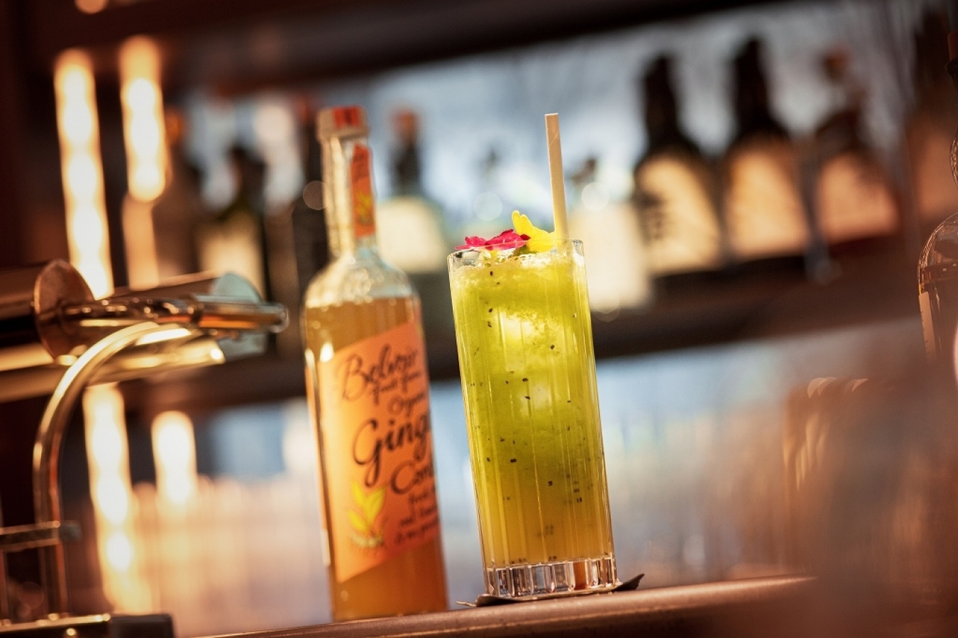 ノンアルコールカクテル「カラブリアン・サンライズ」。