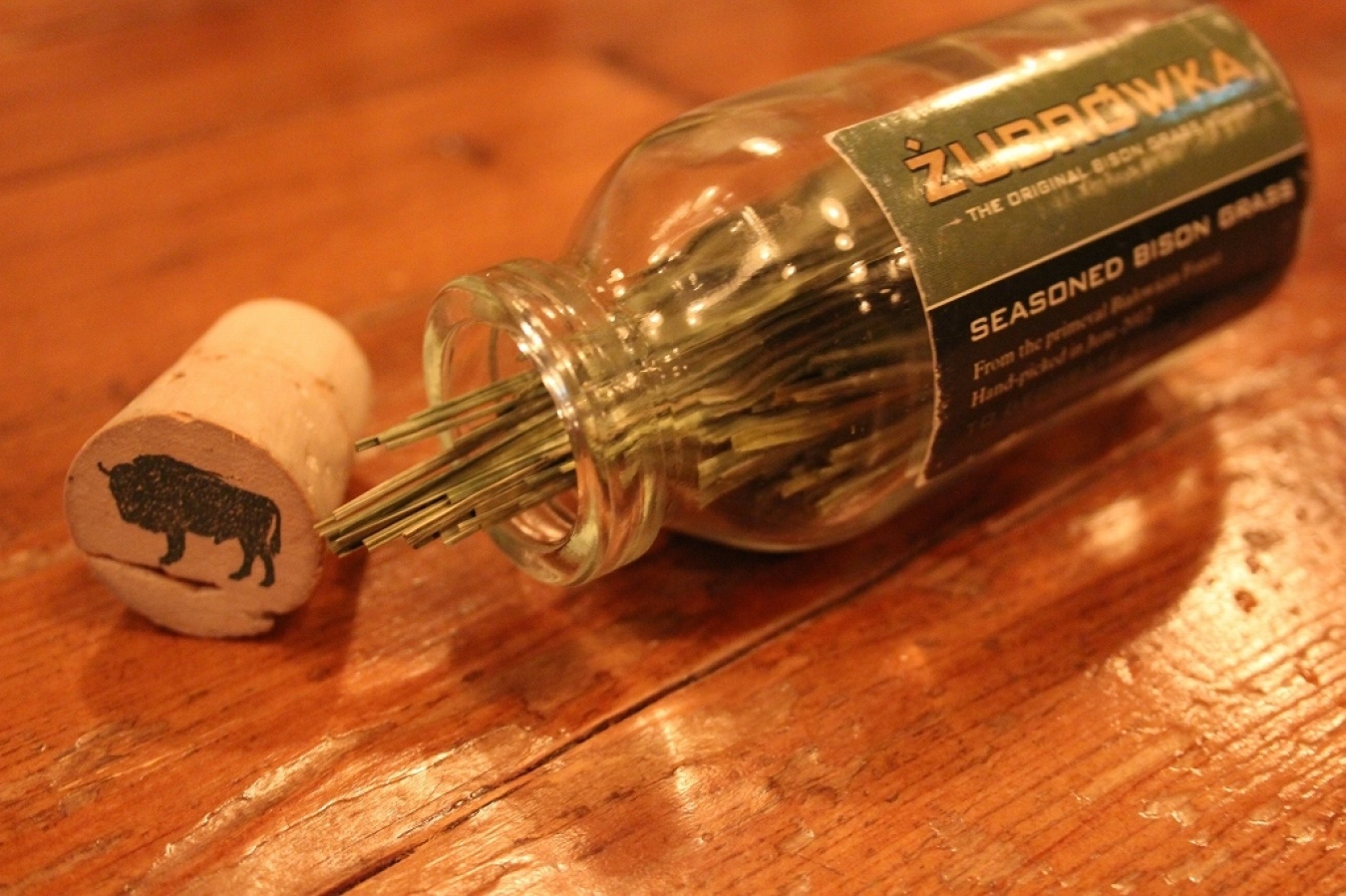 ズブロッカの味わいを決めるバイソングラス(バイソン草)。