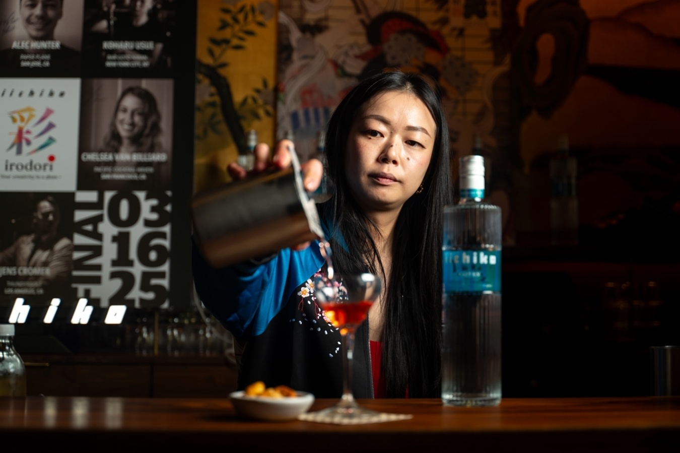 優勝した「Bar Goto」の臼井小春さん。