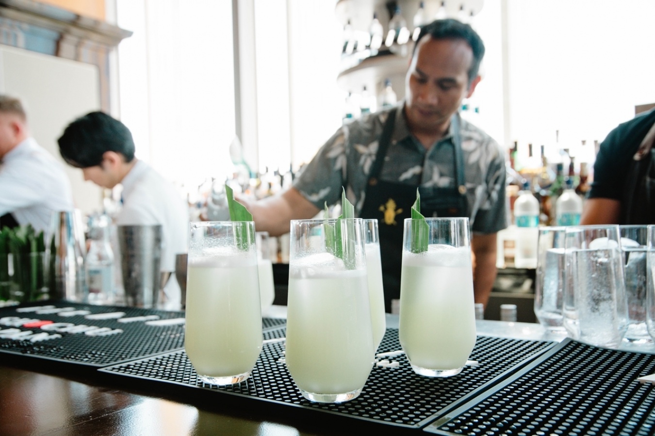 ケヴィンさん考案のiichiko彩天カクテル「Pear Pressure」。