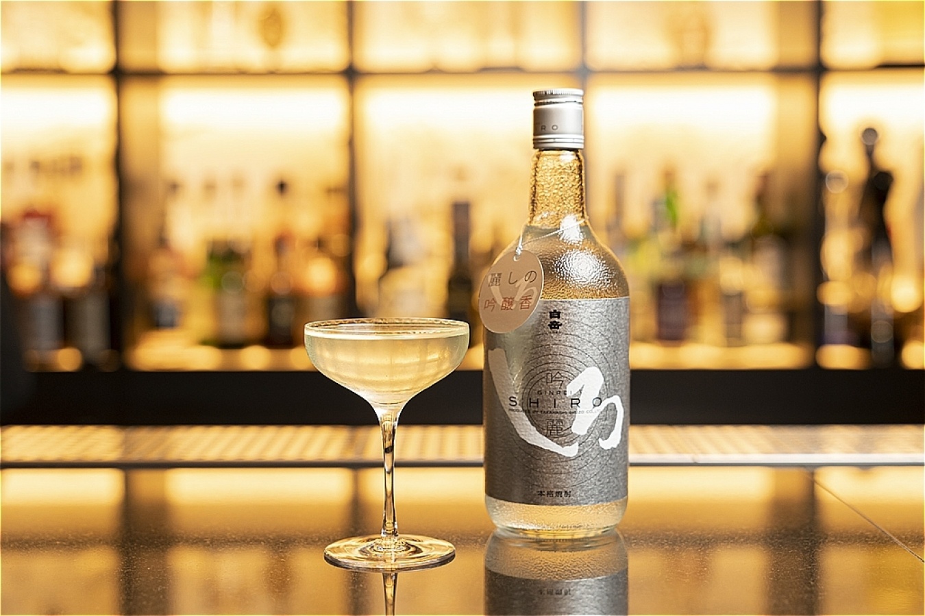 「Sliver Martini」by Julia Momose／白岳 吟麗しろ、ジン 六（ROKU）、煎茶、東山 坤滴 大吟醸