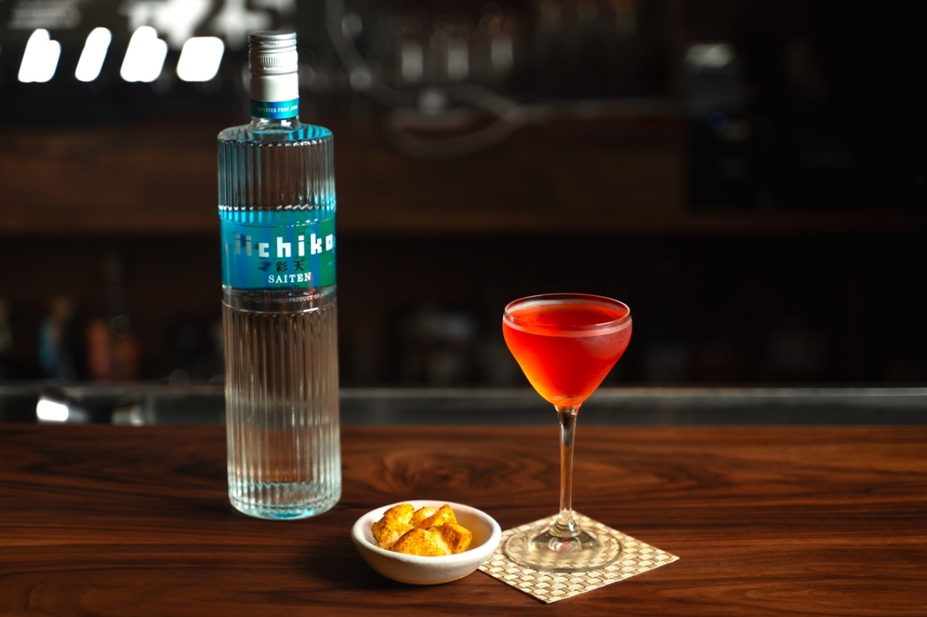 小春さんのウイニングカクテル「Garden Ruby」。