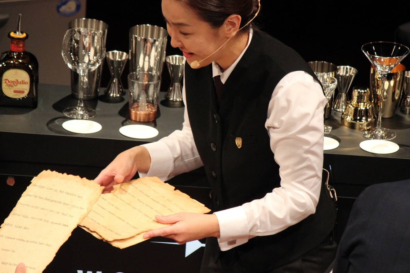 Speed  Challengeでメニューを配る余裕の茂内さん