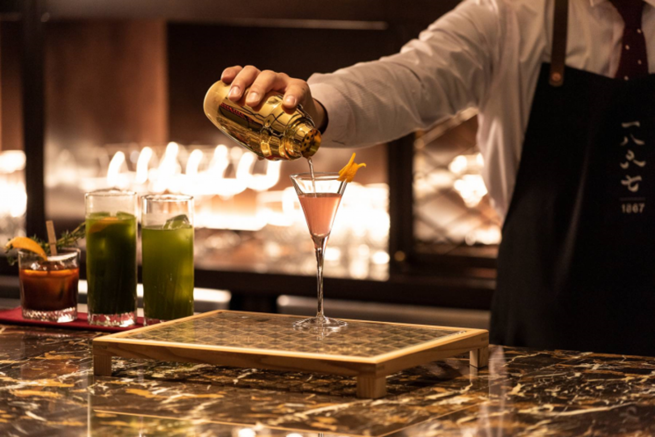 京都悠洛(ゆら)ホテル M ギャラリー「 Lounge & Bar 1867 」*カクテルはイメージです