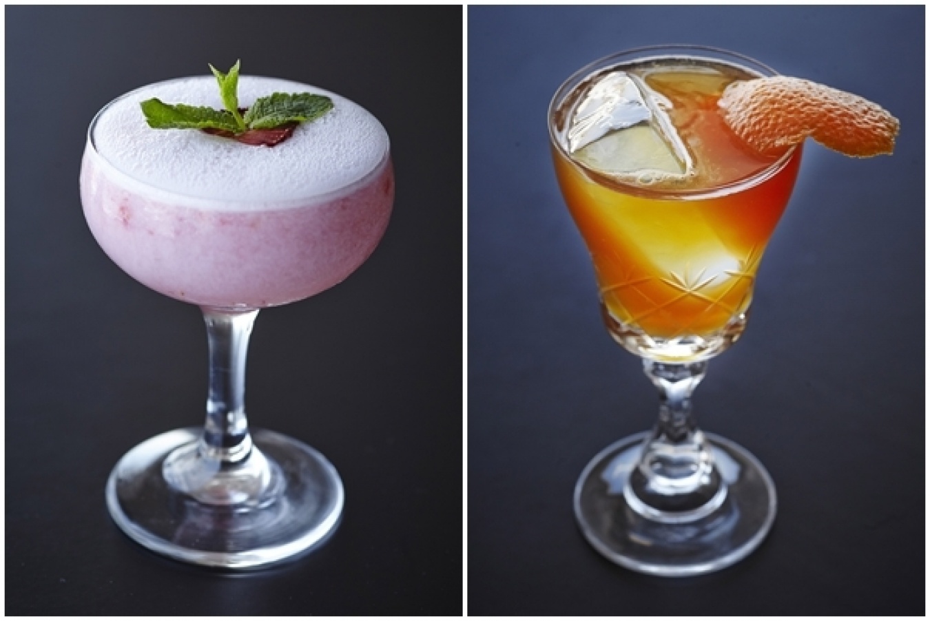 左：「Wild Strawberries Film」、右：「Gold Basque Punch」。 