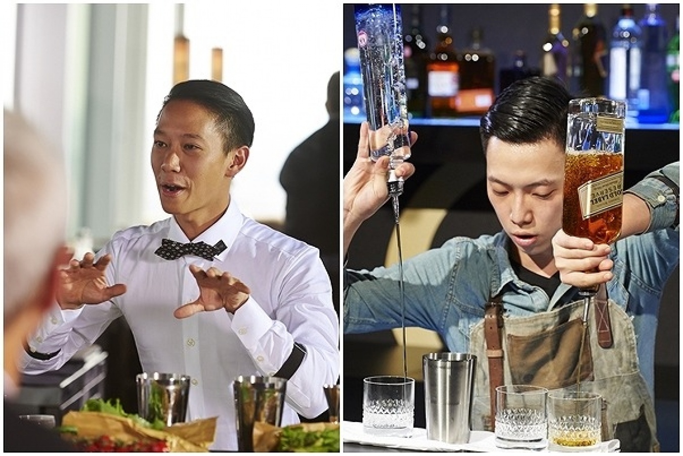 シンガポール代表のピーター・チュア氏（左）と台湾代表のジェフリー・チャン氏（右）。