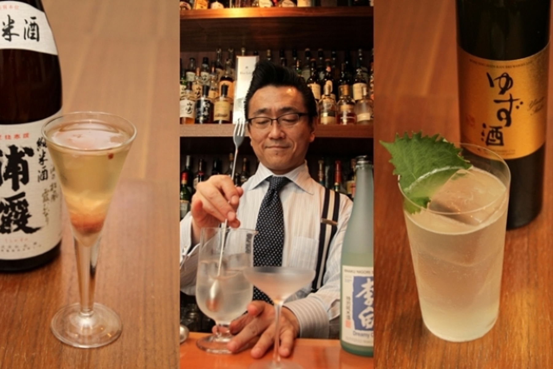 あの上野秀嗣氏が、
「7人のサムライカクテル」を披露！
