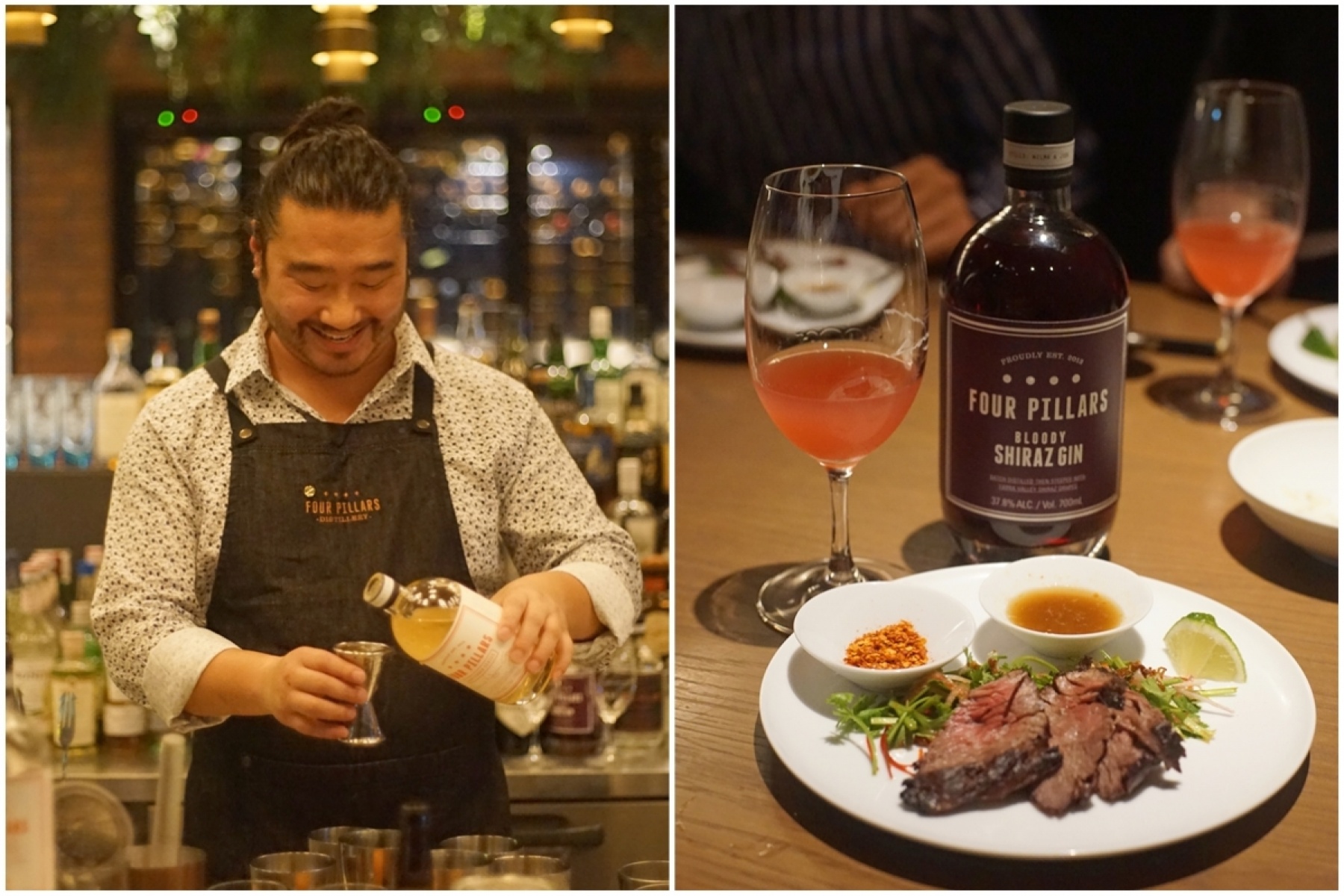 「フォーピラーズジン」ブランドアンバサダー
サミュエル・アン氏を迎えてのペアリングディナー！
