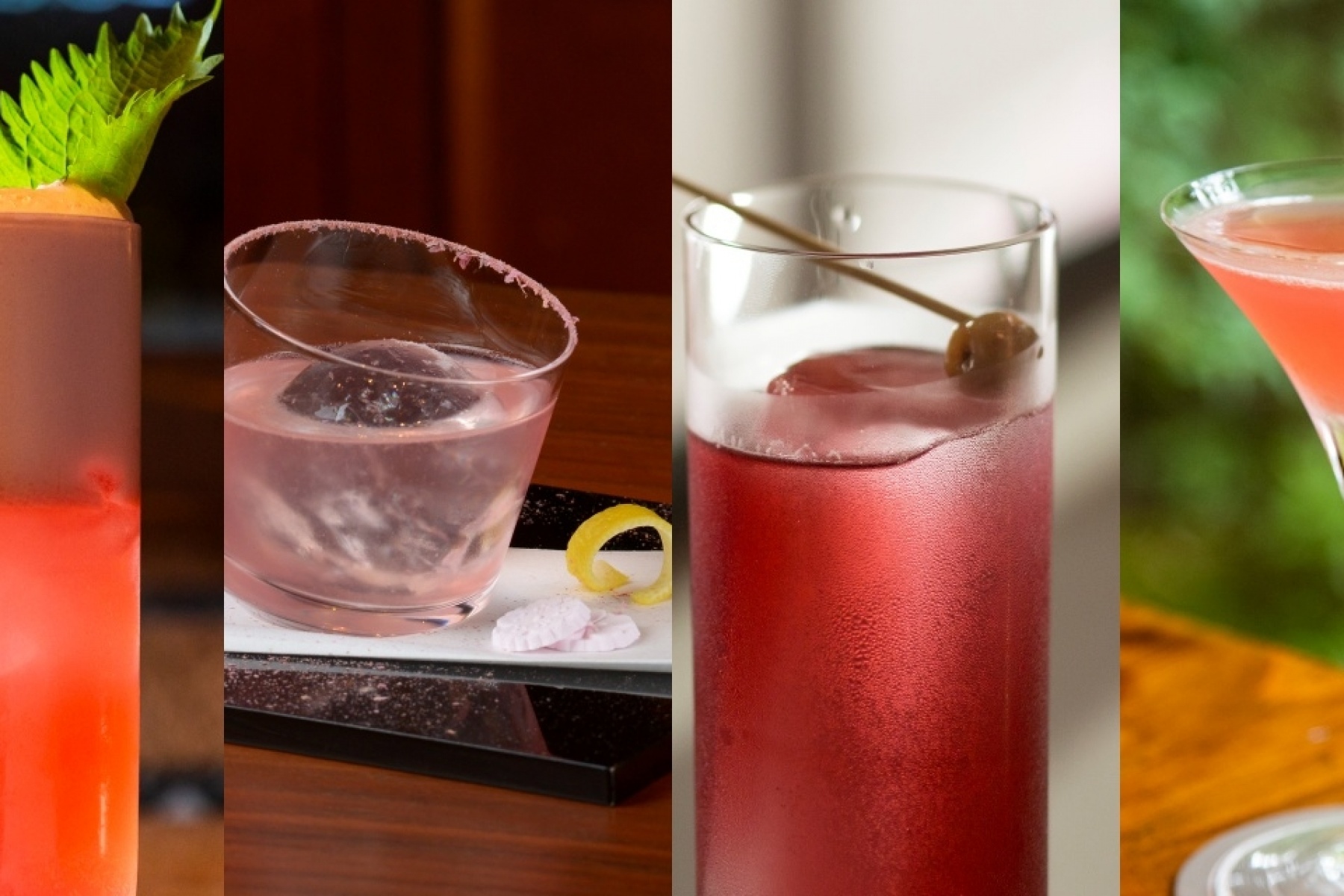 今月のカクテルテーマは「ピンク」
春の訪れを１杯に込めて！