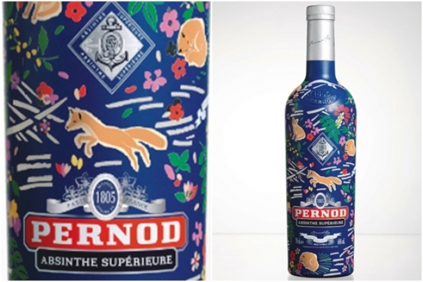 復活した「ペルノ・アブサン」が、
パリ発の「メゾン・キツネ」とコラボ！