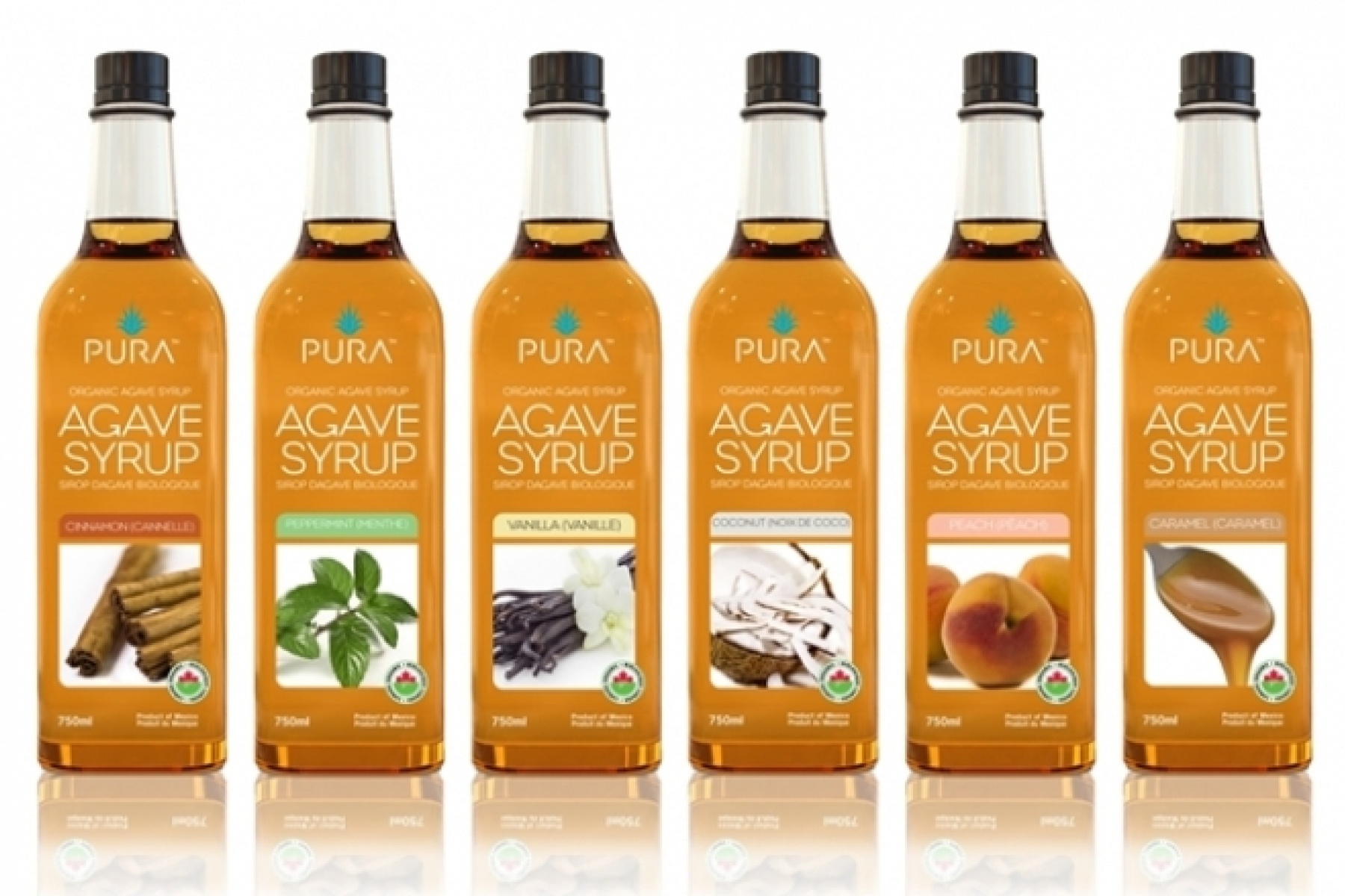フレーバードアガベシロップ
「PURA™」全15種が日本初上陸！