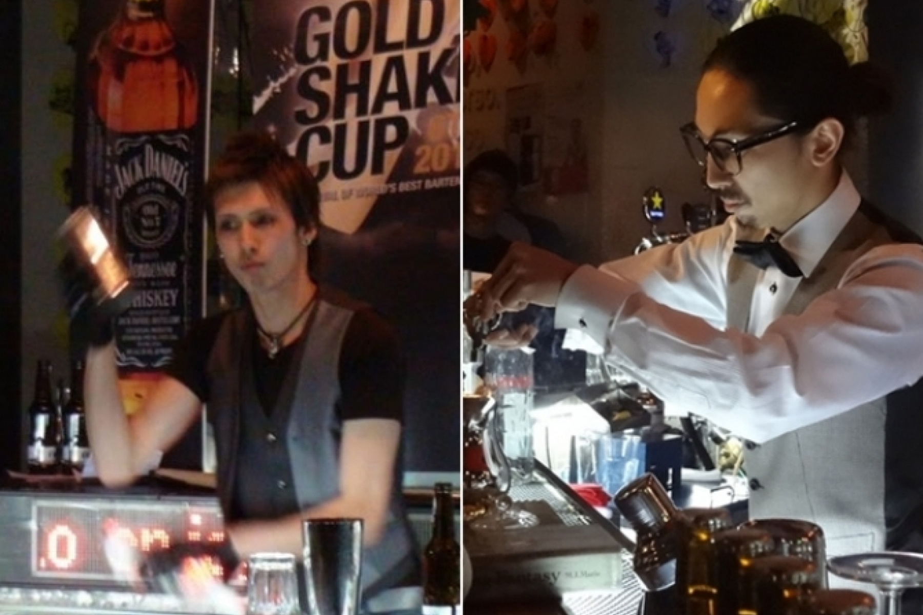 フレアバーテンダーの馬渕氏と
加曽利氏、世界大会を次々制覇！