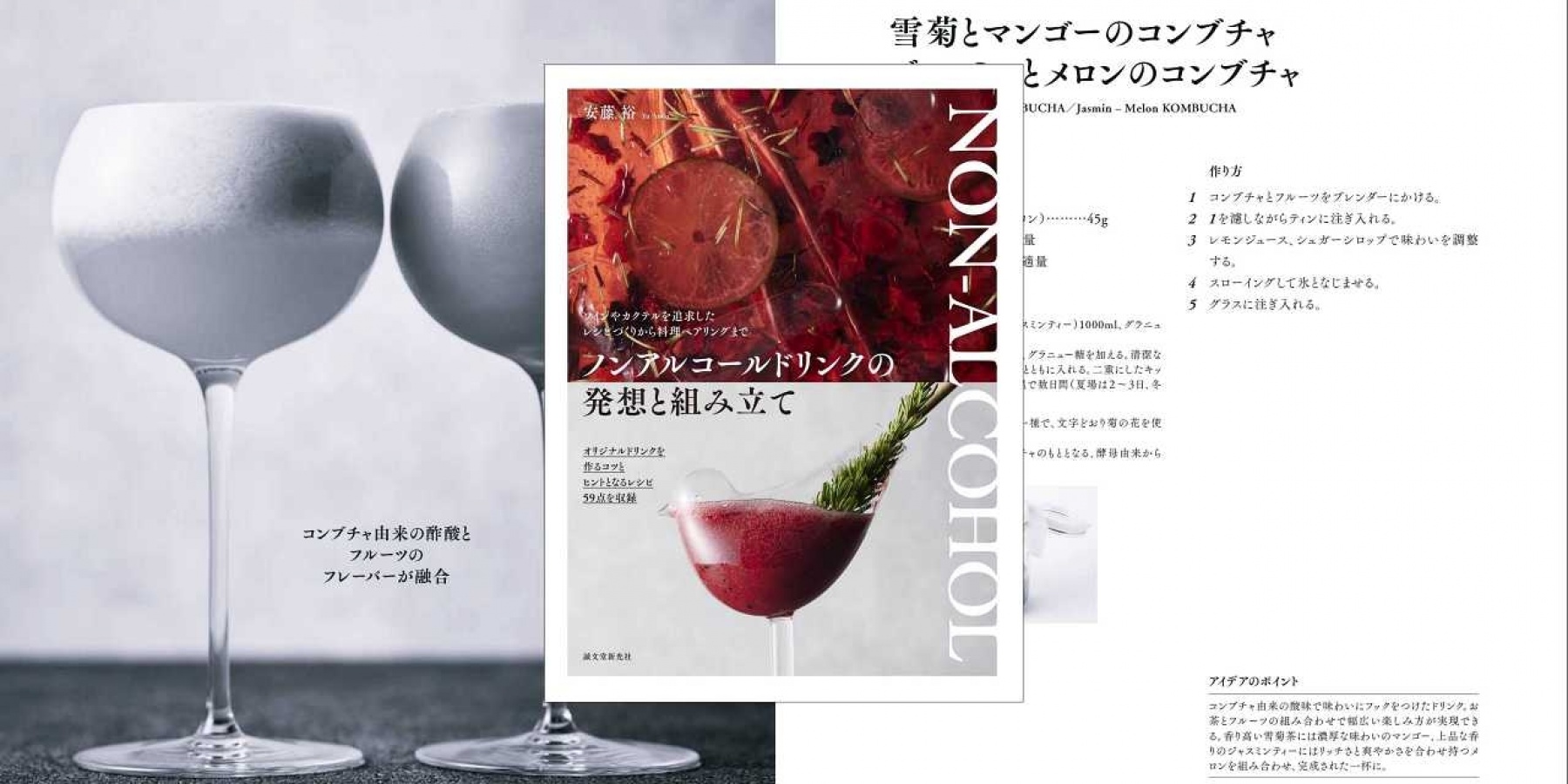 どりぷら会員３名さまにプレゼント
安藤裕氏著『ノンアルコールドリンクの発想と組み立て』