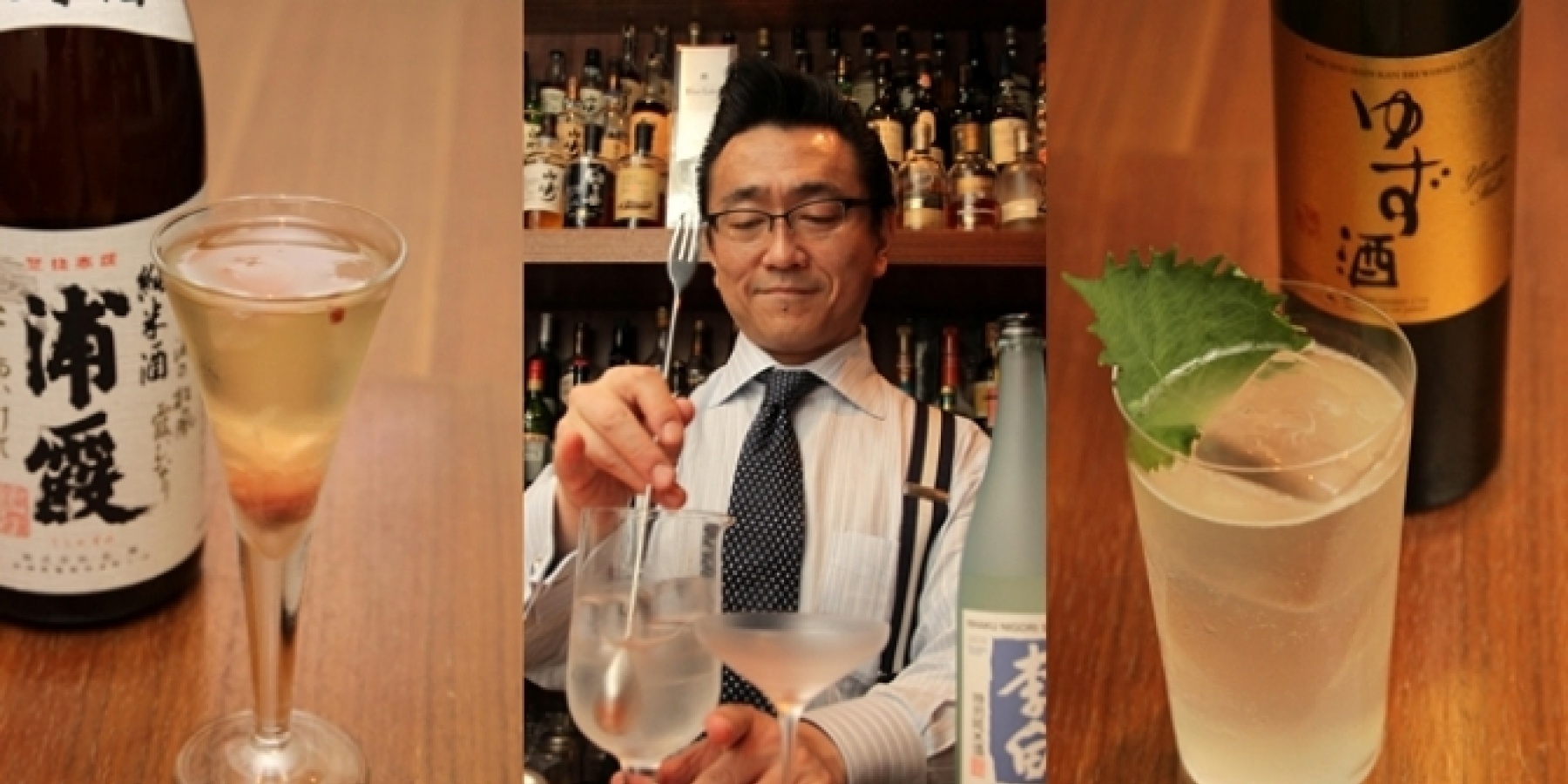 あの上野秀嗣氏が、
「7人のサムライカクテル」を披露！
