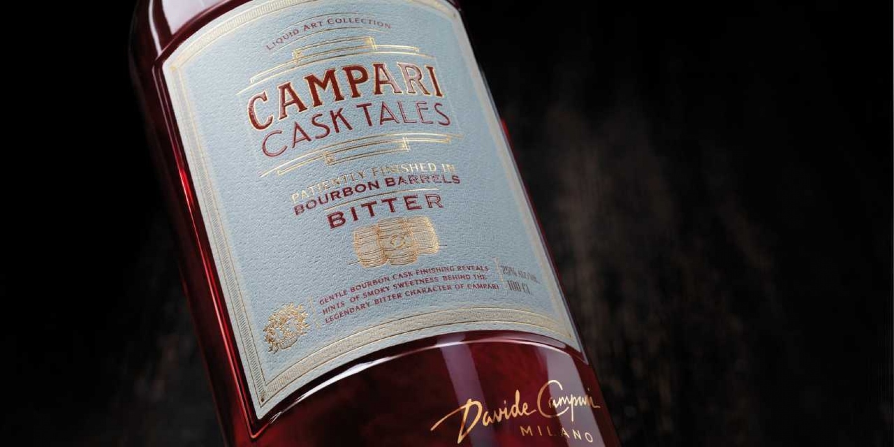 バーボン樽でフィニッシュ 
世界数量限定「 カンパリ カスク テイル」 新発売 !