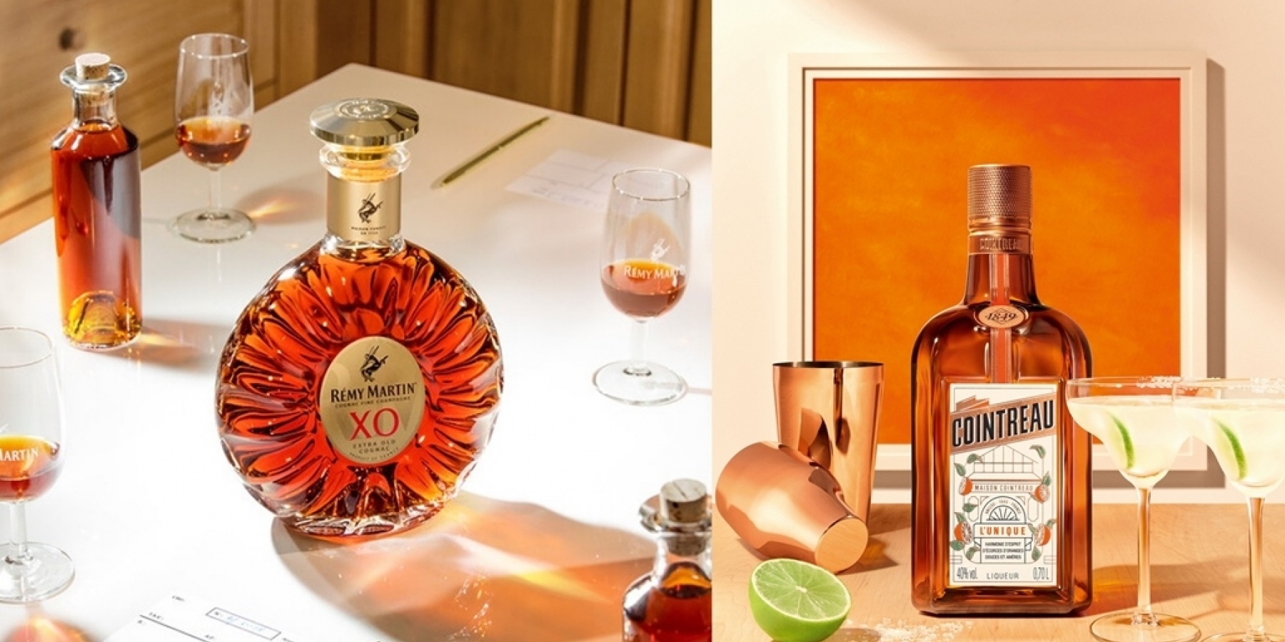 「レミーマルタン XO」＆「コアントロー」
ボトルデザインがリニューアル！
