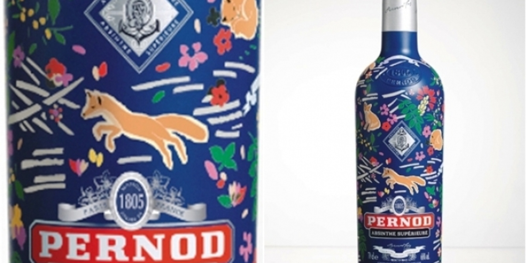 復活した「ペルノ・アブサン」が、
パリ発の「メゾン・キツネ」とコラボ！