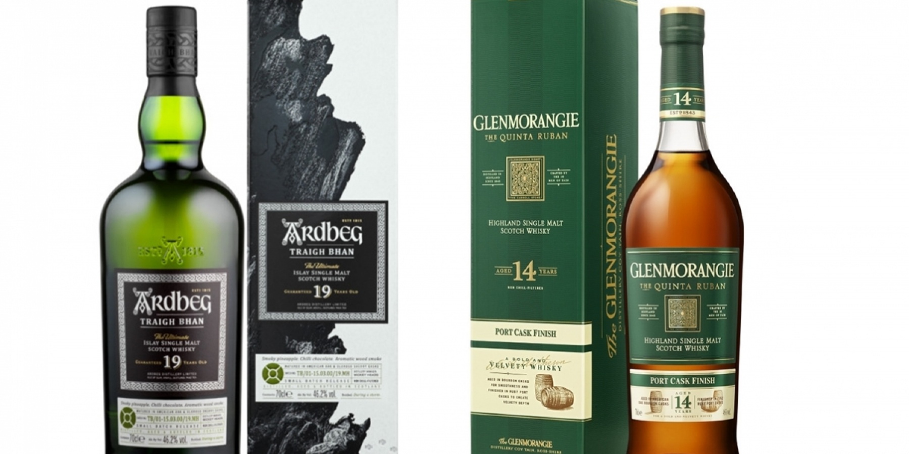 9月3日より新発売！「アードベッグ トリー・バン 19年」
「グレンモーレンジィ キンタ・ルバン 14年 ポートカスク フィニッシュ」
