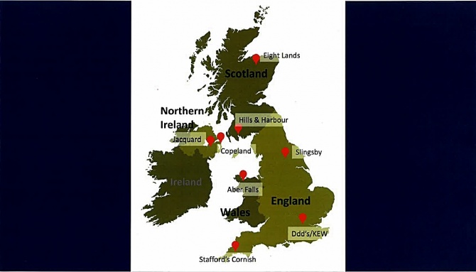 英国4地域（イングランド、スコットランド、ウェールズ、北アイルランド）のクラフトジンが集合。